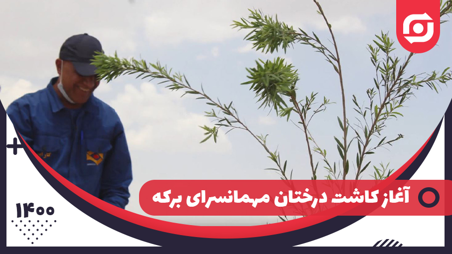 آغاز کاشت درختان مهمانسرای برکه به مناسبت روز روابط عمومی