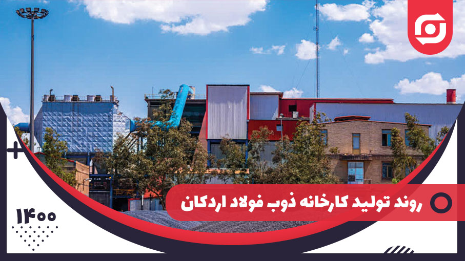 روند تولید کارخانه ذوب فولاد اردکان